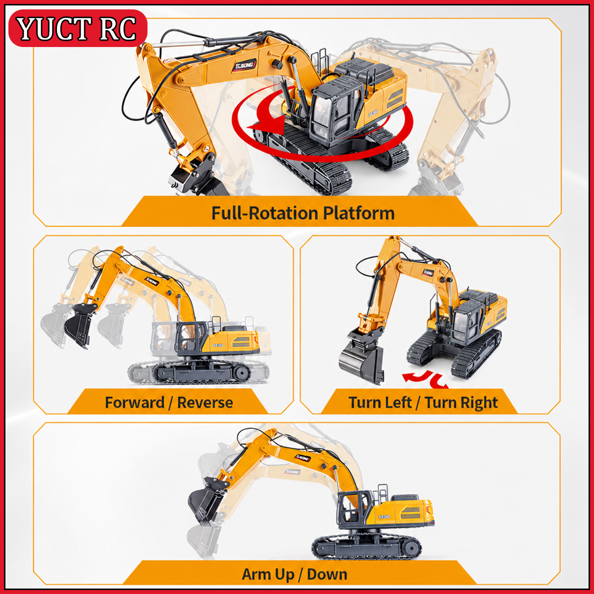 HUINA XCMG XE260 1/18 Ekskavat - Rc Excavator Hobby ulasan dan harga