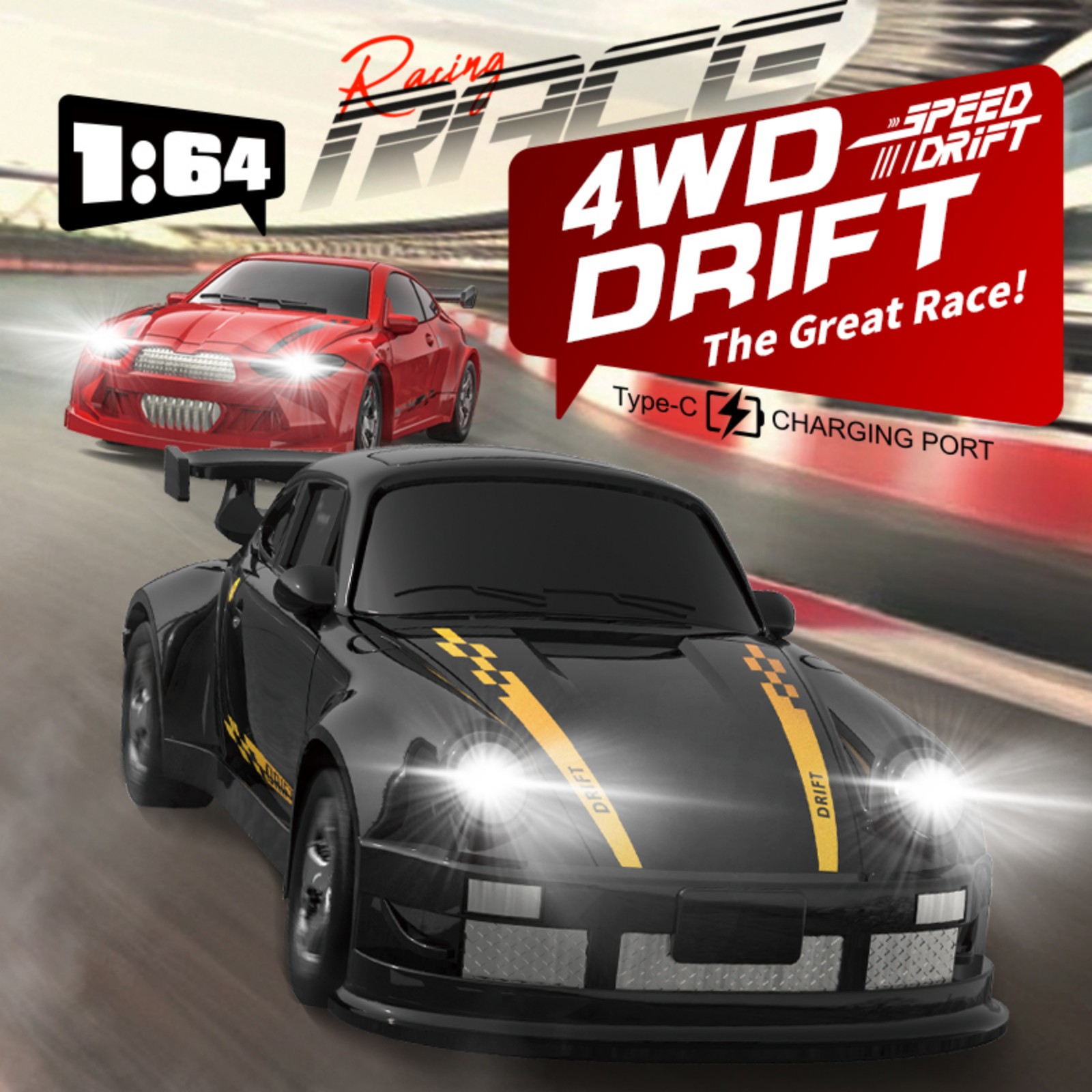 KF20 1:64 Mobil RC Desktop 2.4 - Rc Hobby Drift Car ulasan dan harga