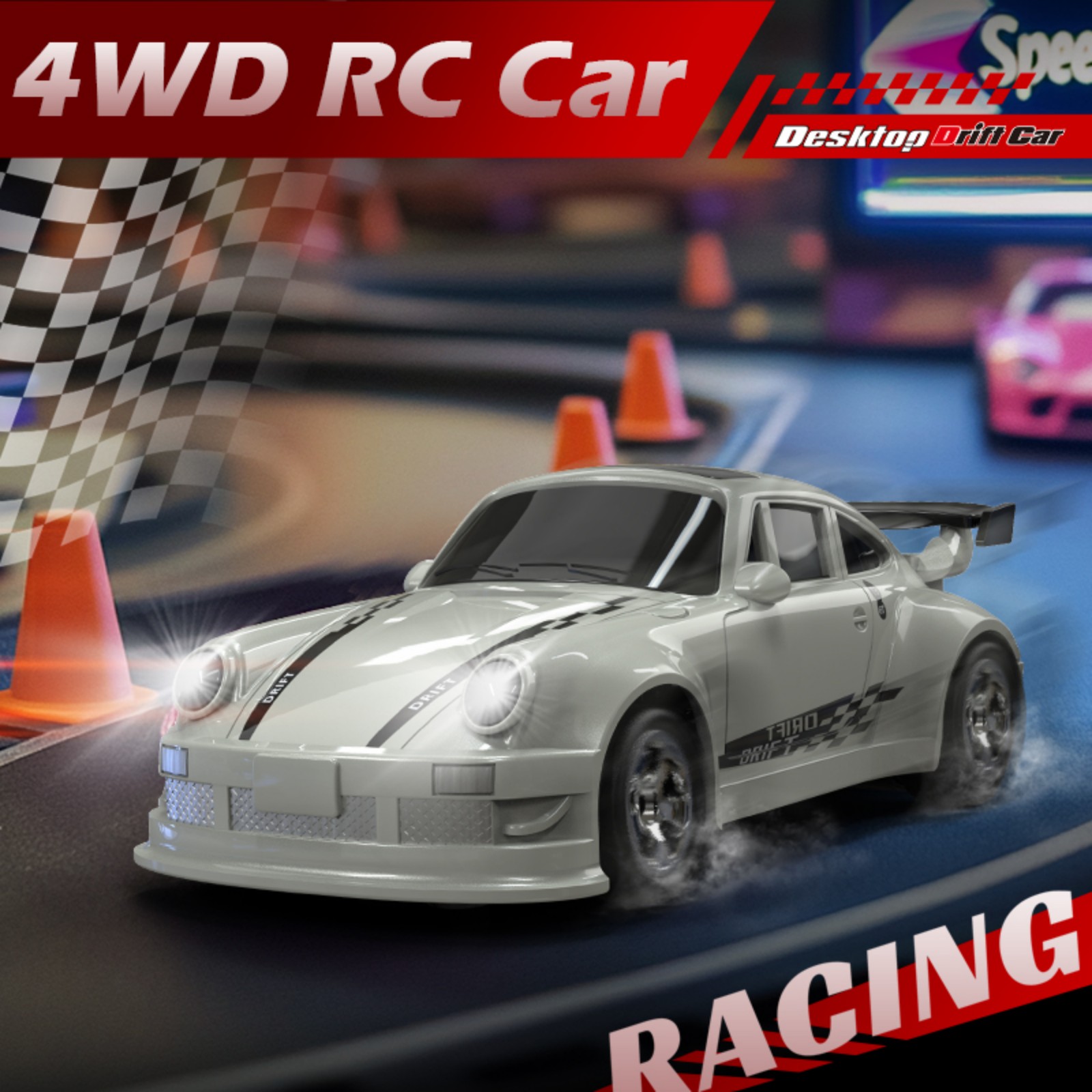 KF20 1:64 Mobil RC Desktop 2.4 - Rc Hobby Drift Car ulasan dan harga