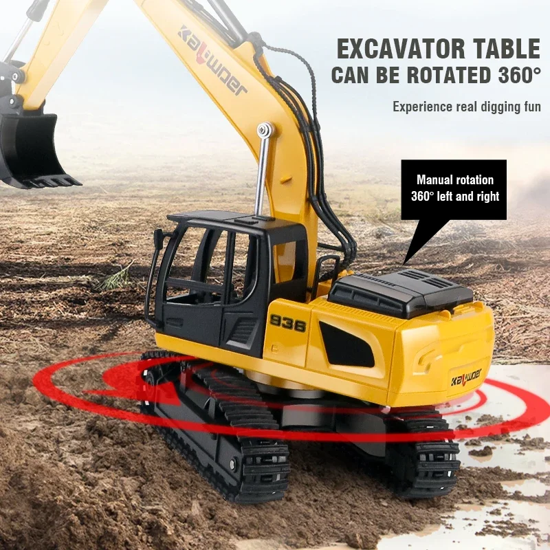 Huina Rc Ekskavator 1/24 9Ch M - Rc Excavator Hobby ulasan dan harga