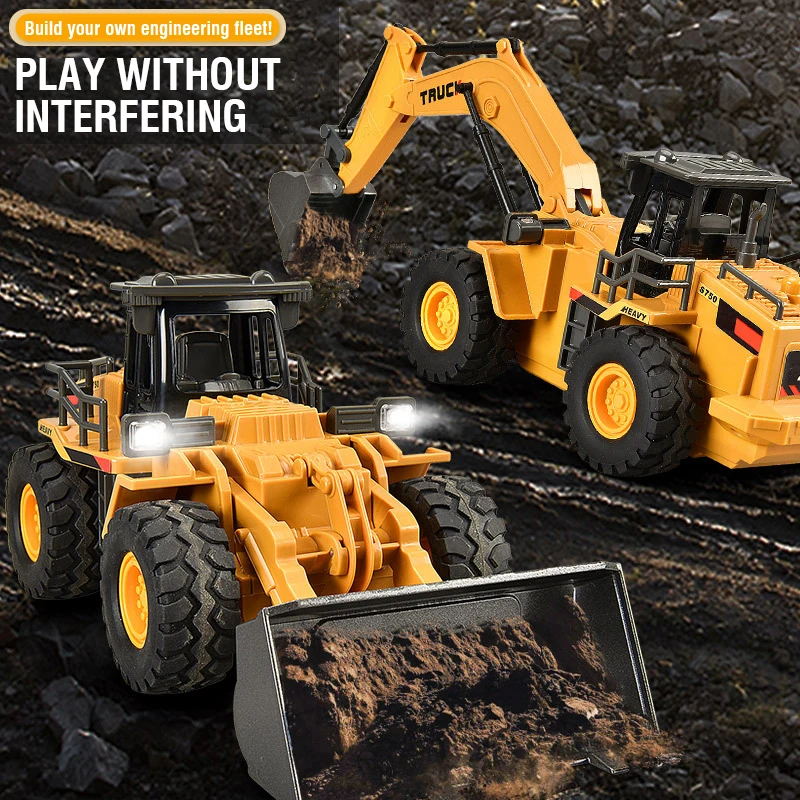 RC Alloy Excavator 2.4G 9CH Re - Rc Excavator Hobby ulasan dan harga