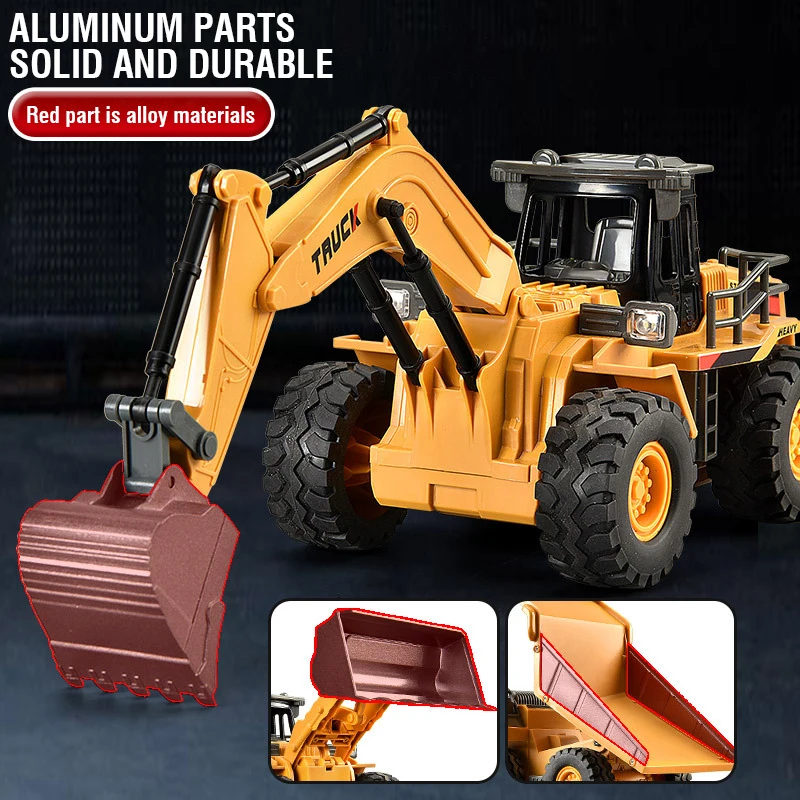 RC Alloy Excavator 2.4G 9CH Re - Rc Excavator Hobby ulasan dan harga